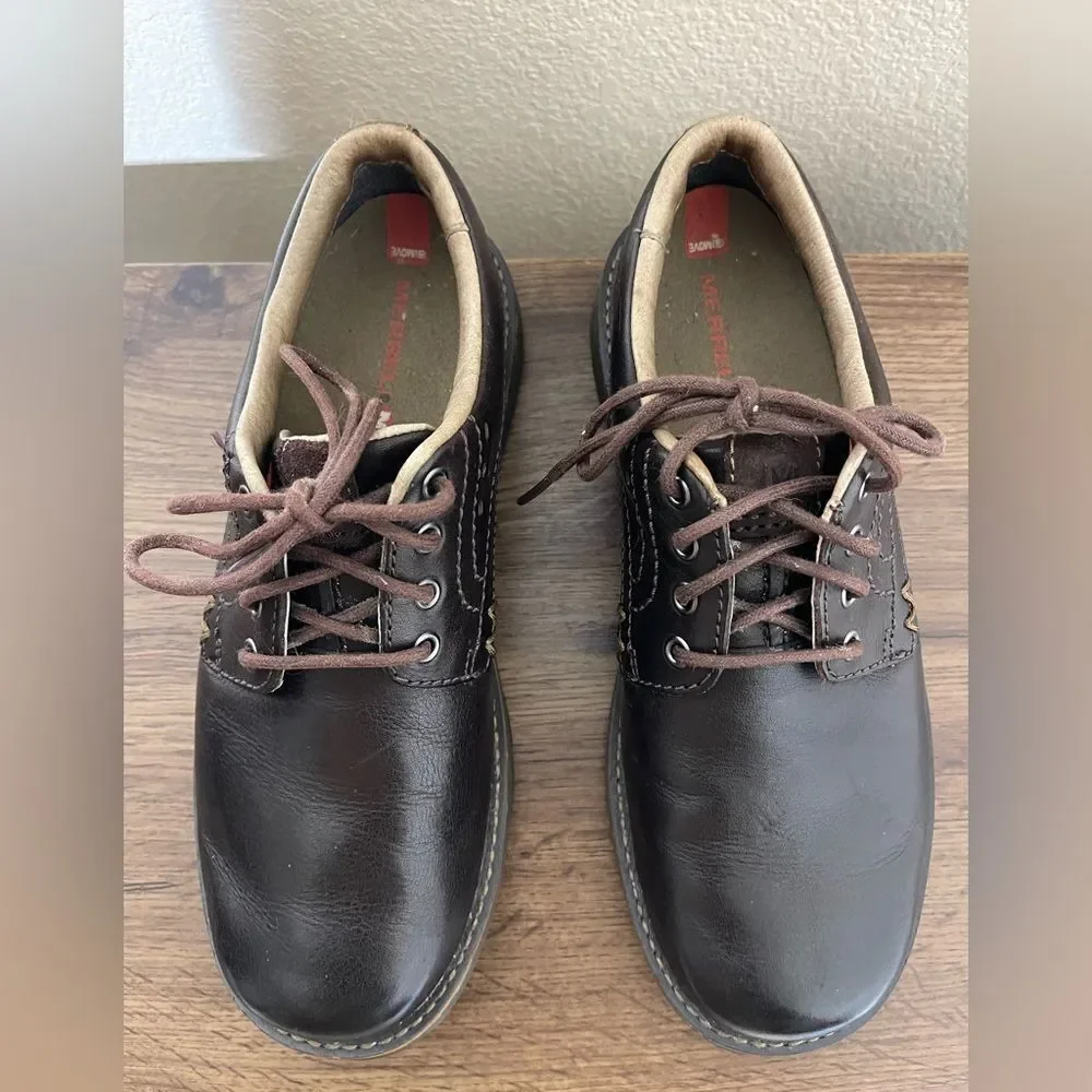Merrell Dark Brown Leather Oxfords